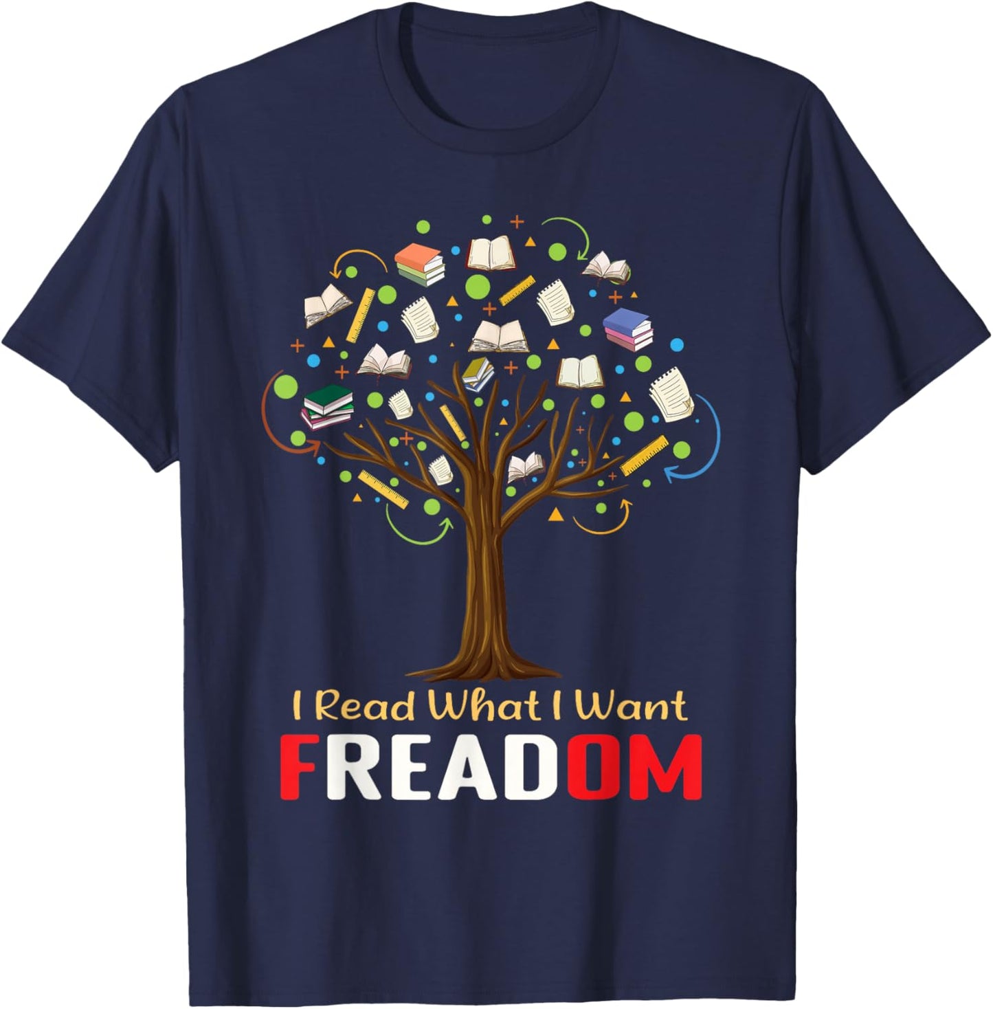 Read Banned Book Freedom Book Lover Reader Read Books T-Shirt - T-Shirt | Navy