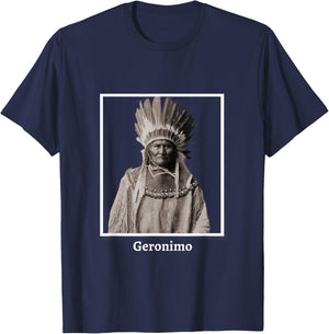 Geronimo Apache Native American Indian Southwest Ancestors T-Shirt - T-Shirt | Navy