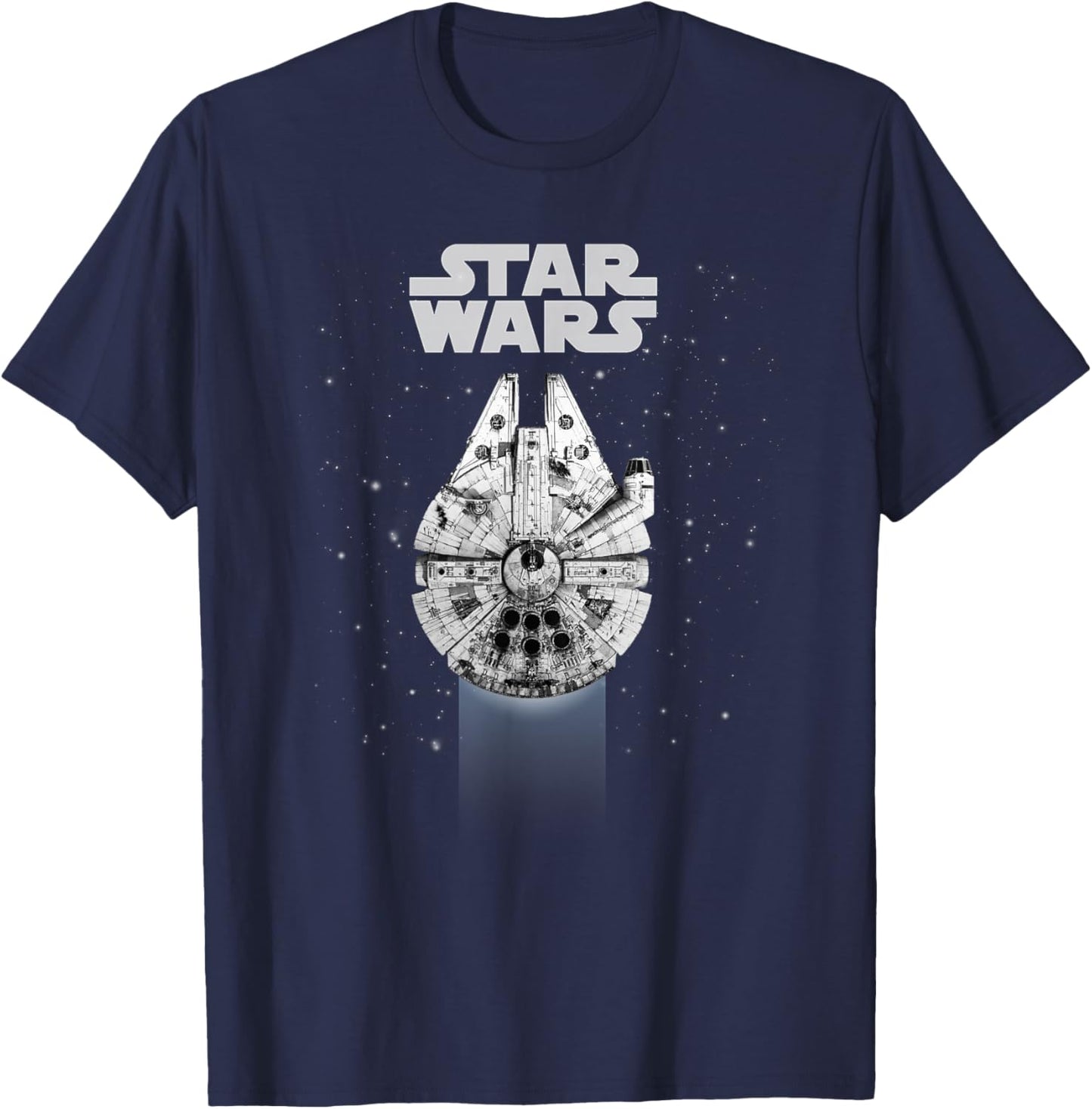 Star Wars Millennium Falcon Galactic Top Down Poster T-Shirt - T-Shirt | Navy