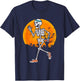 Funny Running Skeleton Halloween Sport Runner Marathon T-Shirt - T-Shirt | Navy