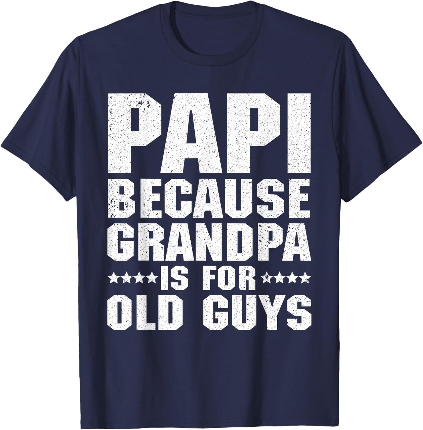 Cool Papi Design For Papi Men Grandpa Parent Father's Day T-Shirt - T-Shirt | Navy