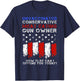 Unvaccinated Conservative Meat Eating Gun Owner T-Shirt - T-Shirt | Navy