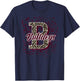 Bulldogs Splatter School Spirit Maroon Short Sleeve T-Shirt - T-Shirt | Navy
