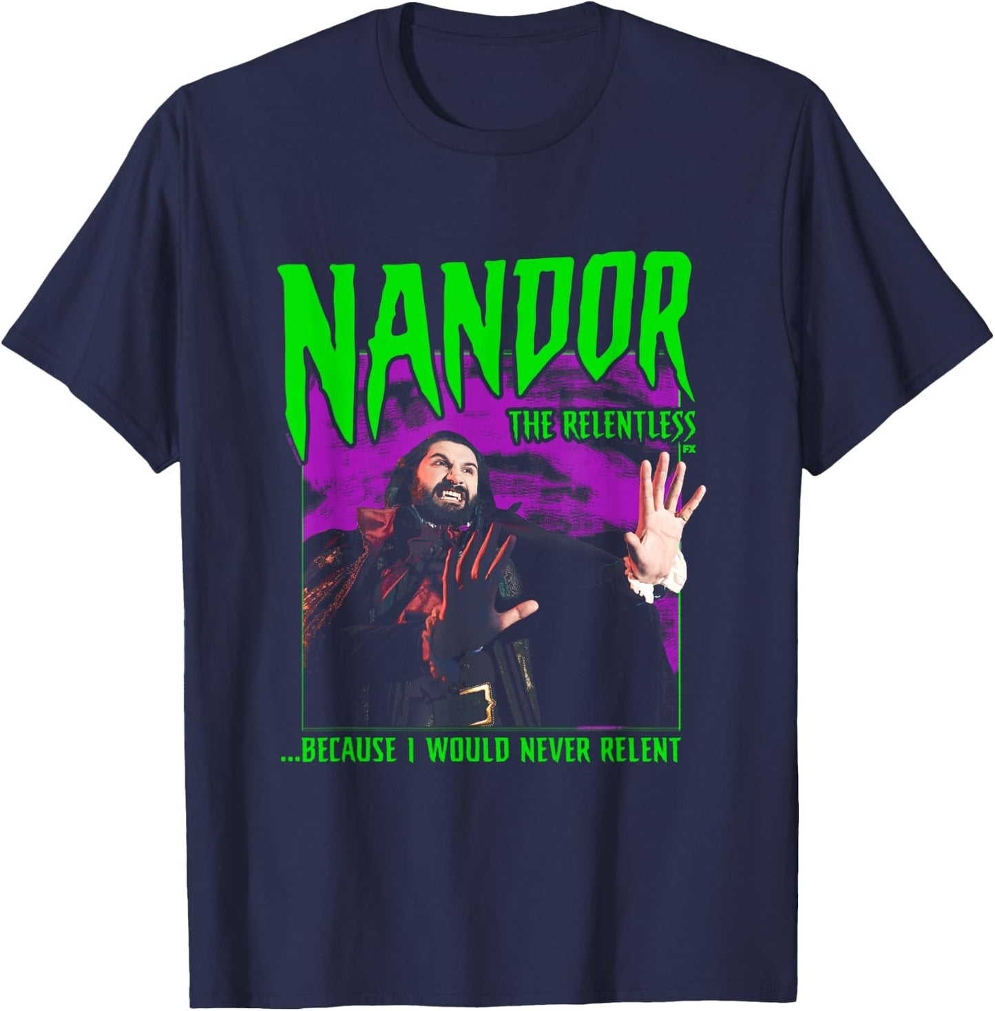 What We Do in The Shadows Nandor The Relentless T-Shirt - T-Shirt | Navy