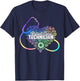 PCT Patient Care Technician Heart Stethoscope T-Shirt - T-Shirt | Navy