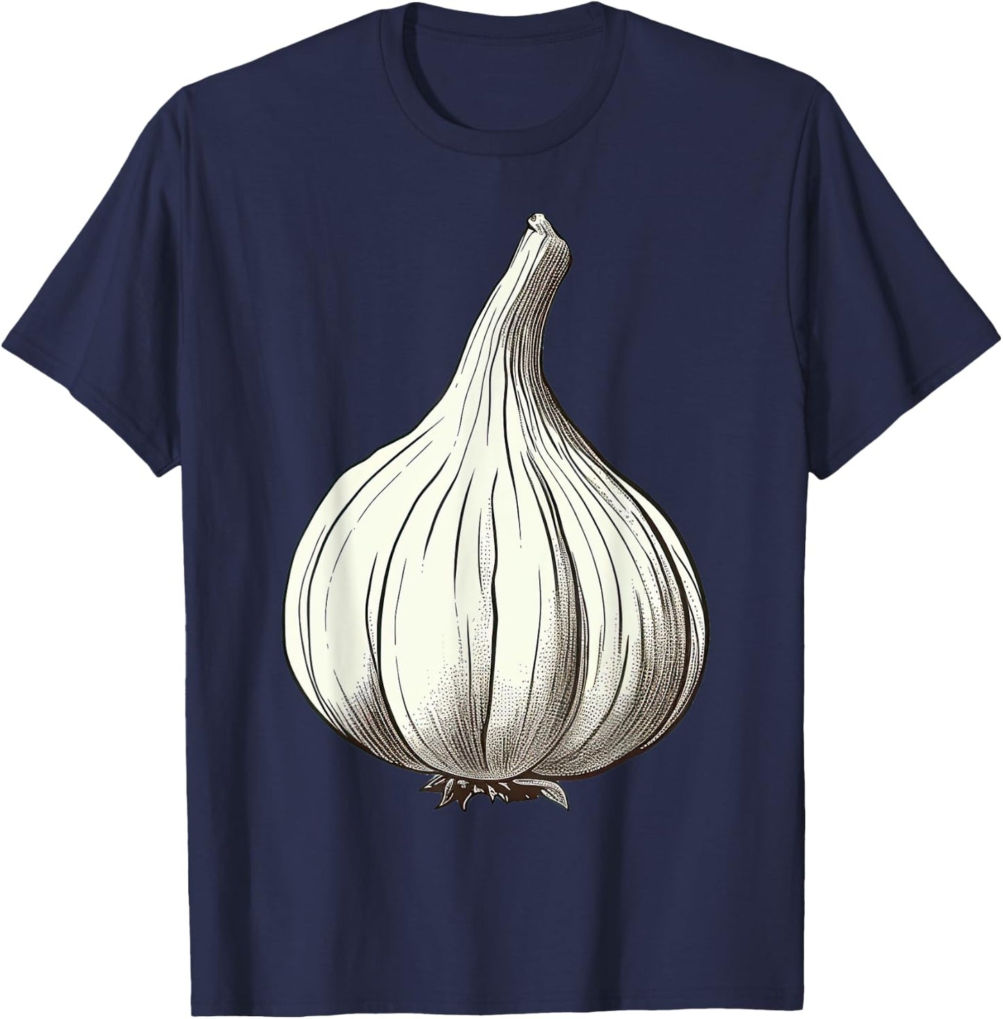 Garlic Lazy Easy Funny Matching Halloween Costume T-Shirt - T-Shirt | Navy