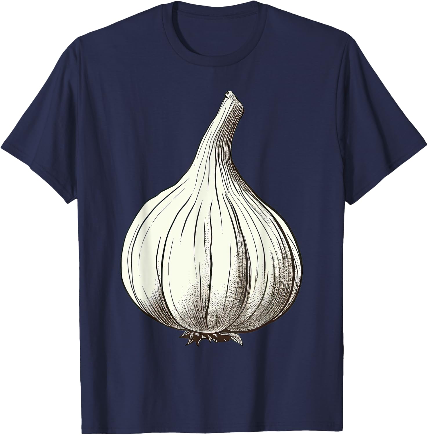 Garlic Lazy Easy Funny Matching Halloween Costume T-Shirt - T-Shirt | Navy
