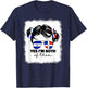 Half Dominican And Salvadorian El Salvador Flag Kids Girls T-Shirt - T-Shirt | Navy