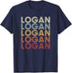 Logan Utah Logan UT Retro Vintage Text T-Shirt - T-Shirt | Navy