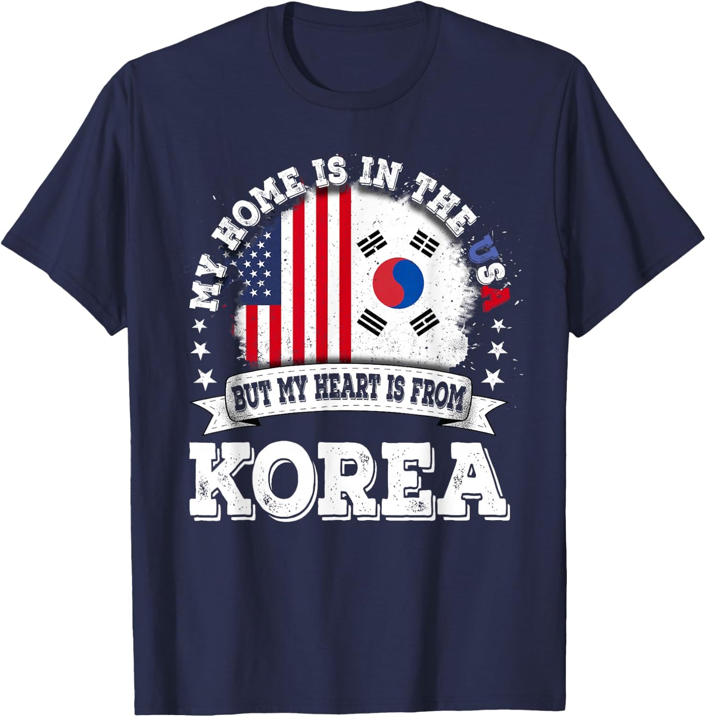 American Korea Flag T-Shirt - T-Shirt | Navy