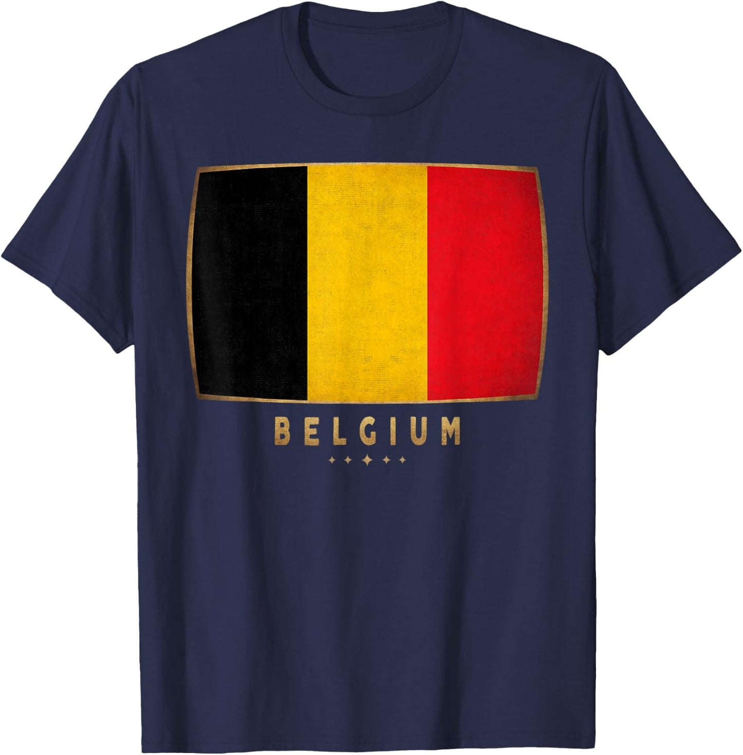 Belgium Flag - Funny Belgium Jersey Women Kids T-Shirt - T-Shirt | Navy