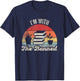 Vintage Retro I'm With The Banned Books I Read Banned Books T-Shirt - T-Shirt | Navy
