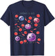 Cute Funny White And Red Blood Cells Components Of Blood T-Shirt - T-Shirt | Navy