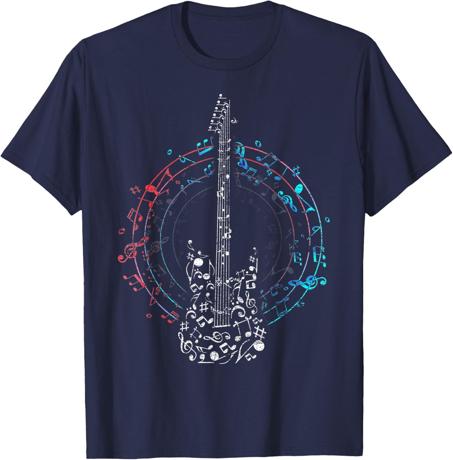 Clef as a guitar T-Shirt - T-Shirt | Navy