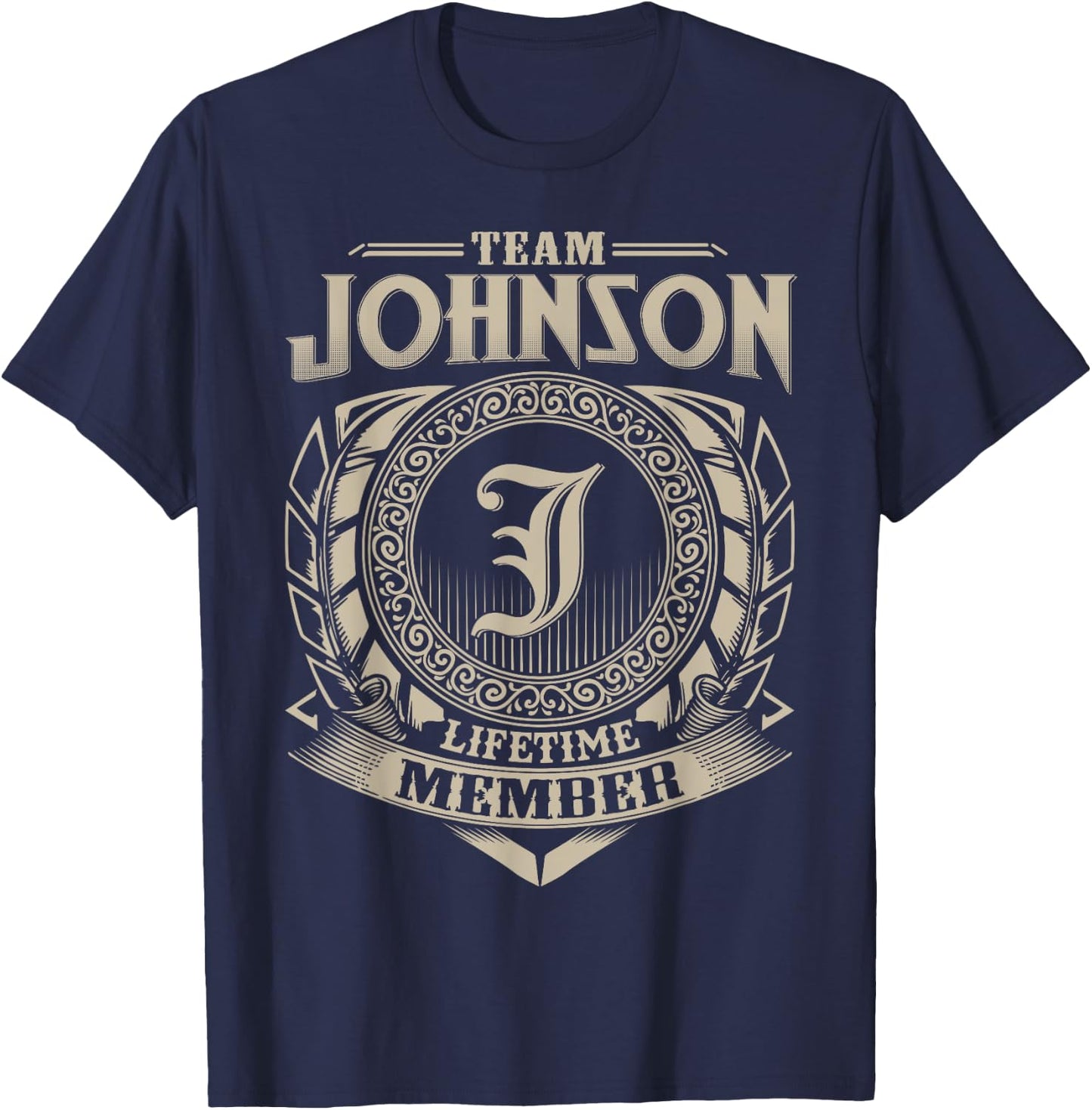 Team JOHNSON Lifetime Member Vintage JOHNSON Family T-Shirt - T-Shirt | Navy