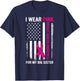 I Wear Pink For My Big Sister US Breast Cancer Awareness T-Shirt - T-Shirt | Navy