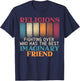Religions Fighting Over Who Has The Best Imaginary Friend T-Shirt - T-Shirt | Navy