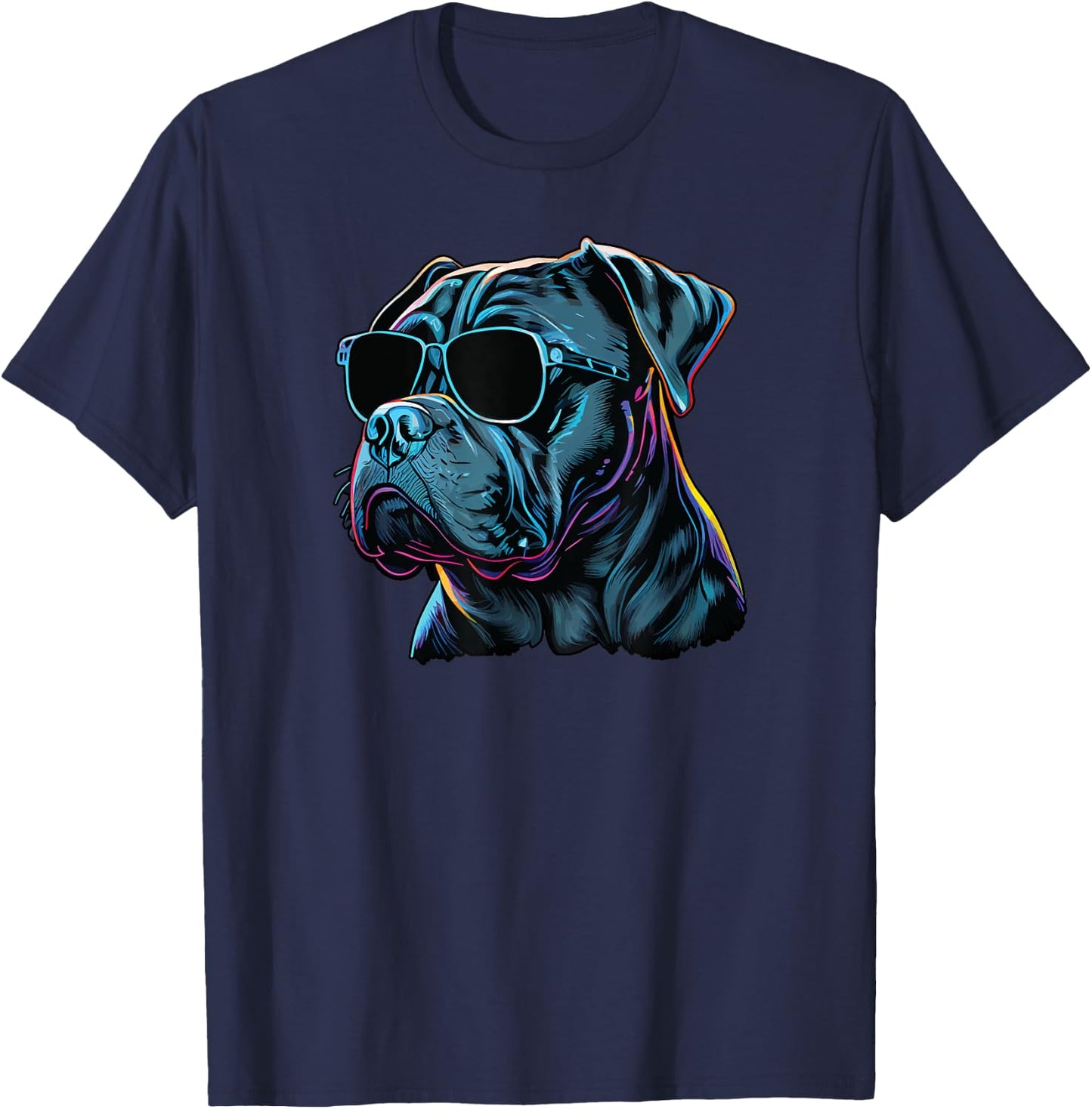 Dad Mom Cool Dog Sunglasses - Cane Corso Women T-Shirt - T-Shirt | Navy