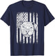Patriotic Pitbull Dog - USA American Pet Owner Animal Lover T-Shirt - T-Shirt | Navy