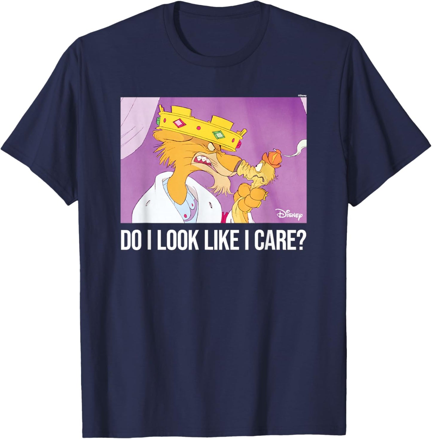 Robin Hood - Prince John Sir Hiss Does It Look Like I Care? T-Shirt - T-Shirt | Navy