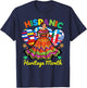 Hispanic Heritage Month Dress Inspired Girl Dancing T-Shirt - T-Shirt | Navy