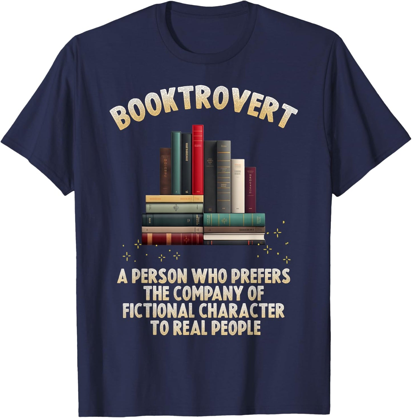 Booktrovert T-Shirt - T-Shirt | Navy