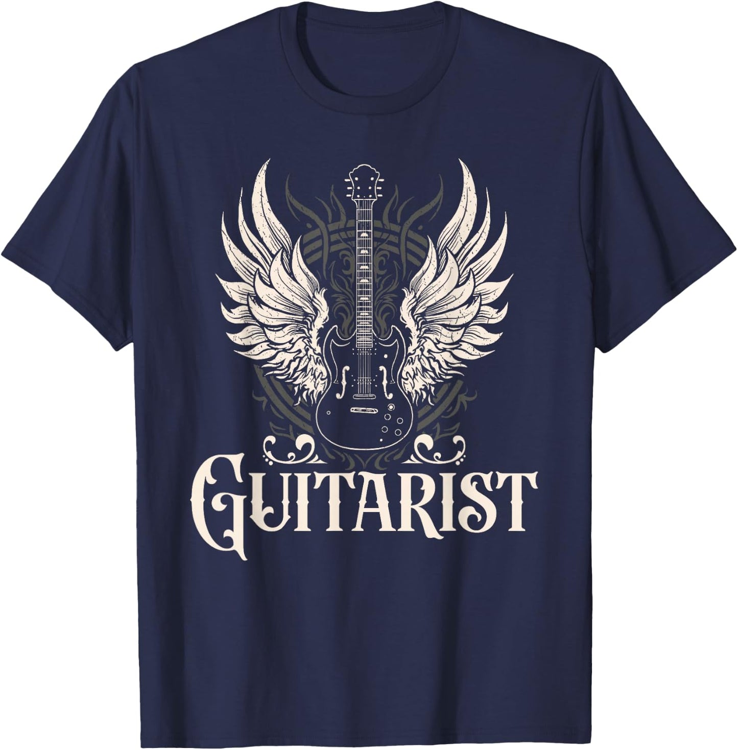 Guitarist, musician, guitar, guitar player T-Shirt - T-Shirt | Navy