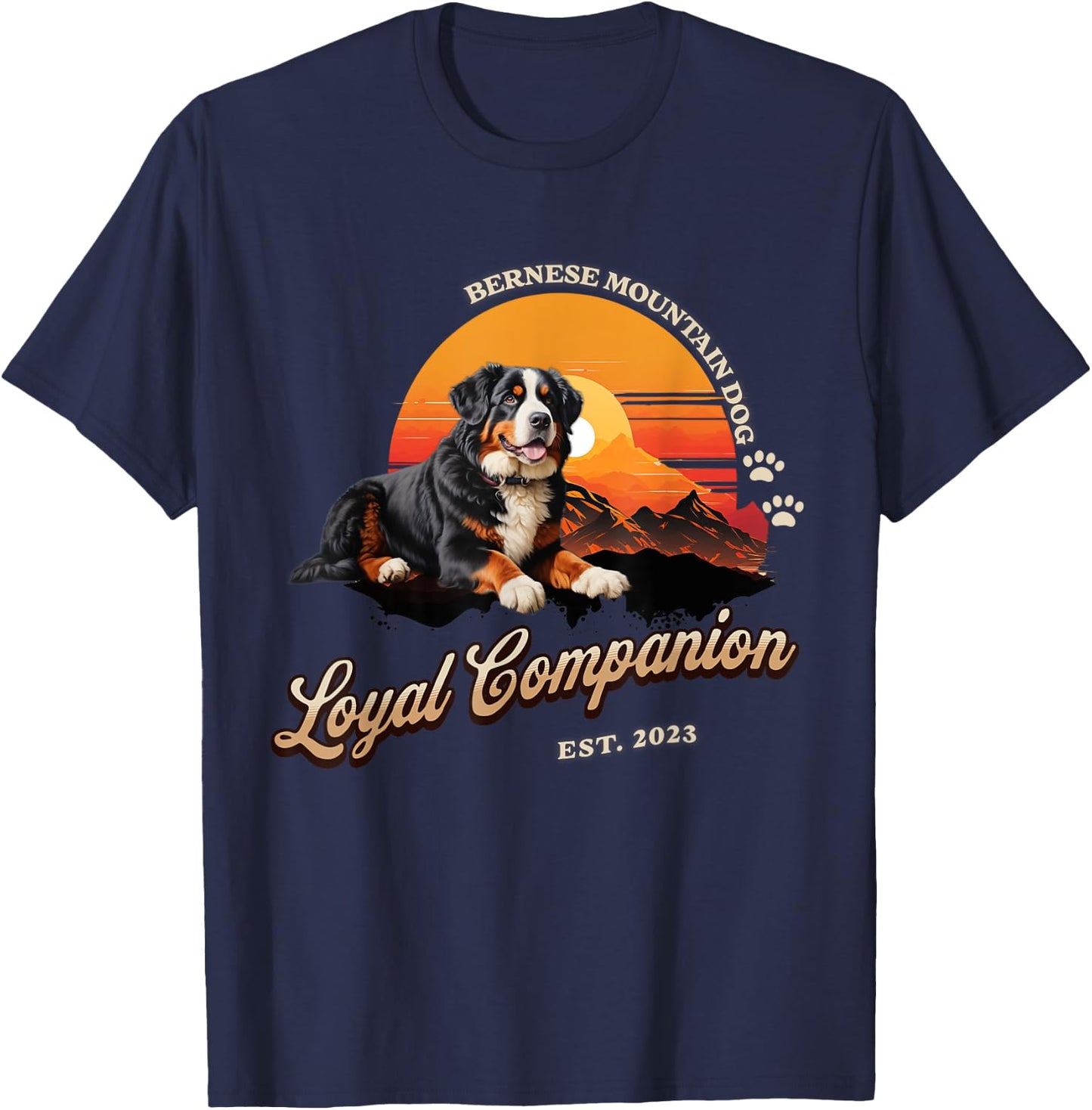 Bernese Mountain dog Shirt. Bernese Mountain dog Men Women T-Shirt - T-Shirt | Navy