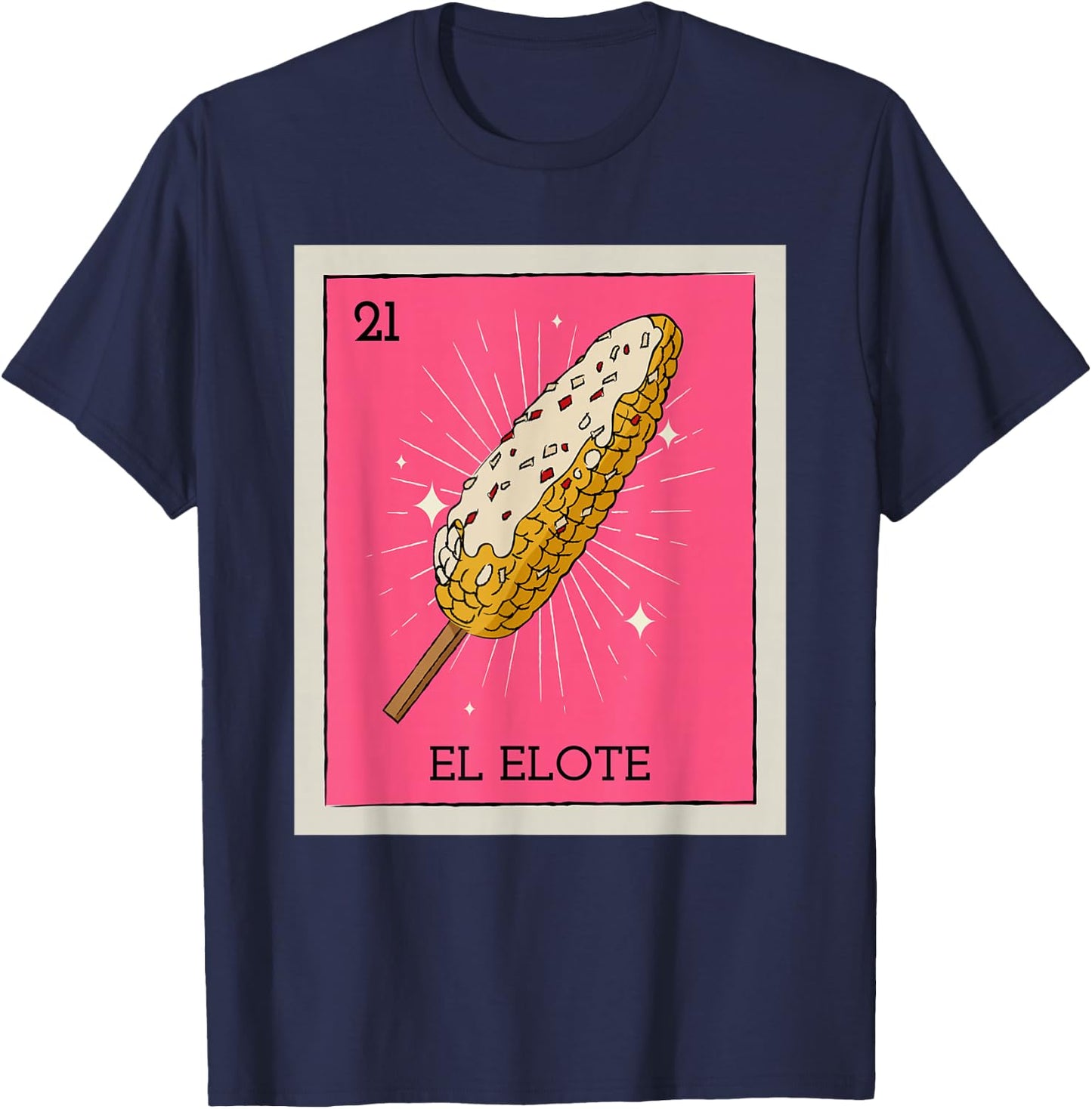 Funny Game Funny El Elote Elote Man Lowrider Cholo Chola T-Shirt - T-Shirt | Navy