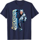 Marvel Comics Retro Classic Quicksilver Running Portrait T-Shirt - T-Shirt | Navy