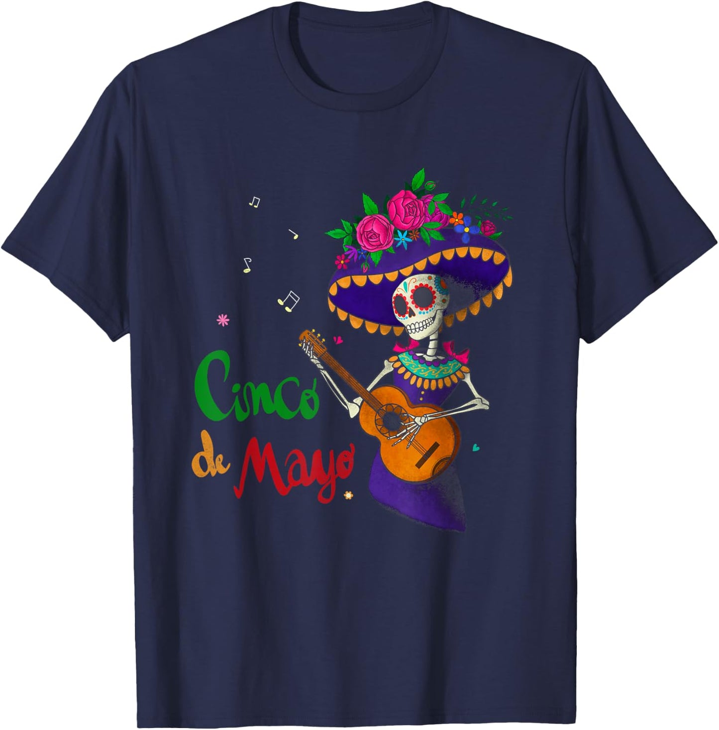 Cinco De Mayo Mexican Lets Fiesta 5 De Mayo Women Men T-Shirt - T-Shirt | Navy