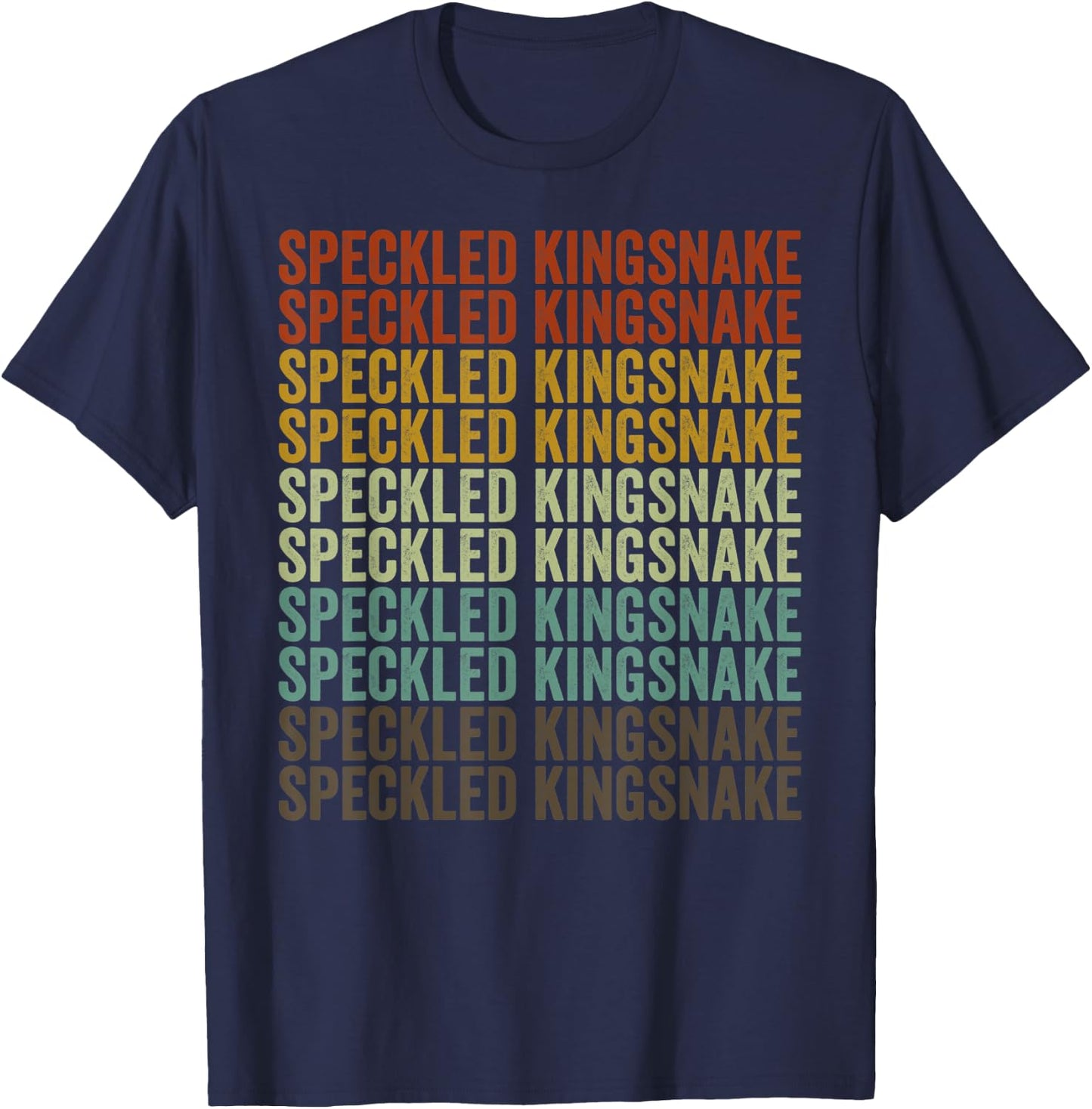 Speckled Kingsnake Retro T-Shirt - T-Shirt | Navy