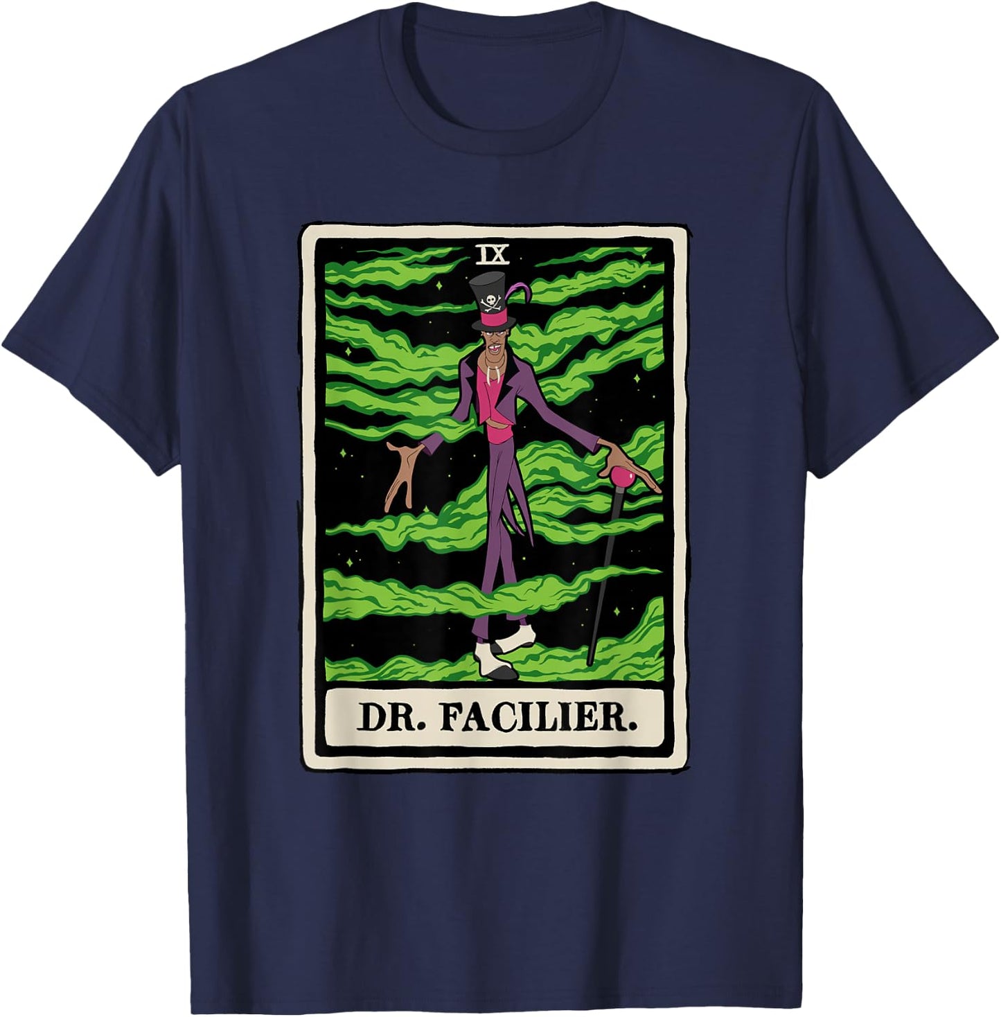 Disney Villains Dr. Facilier Tarot Card T-Shirt - T-Shirt | Navy