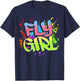 Fly Girl 80s 90s Old School Hip Hop Girls T-Shirt - T-Shirt | Navy
