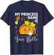 My Princess Name Is Taco Belle Funny Cinco De Mayo Girls T-Shirt - T-Shirt | Navy