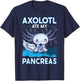 Type One Diabetes Axolotl Ate My Pancreas T1D Diabetic T-Shirt - T-Shirt | Navy