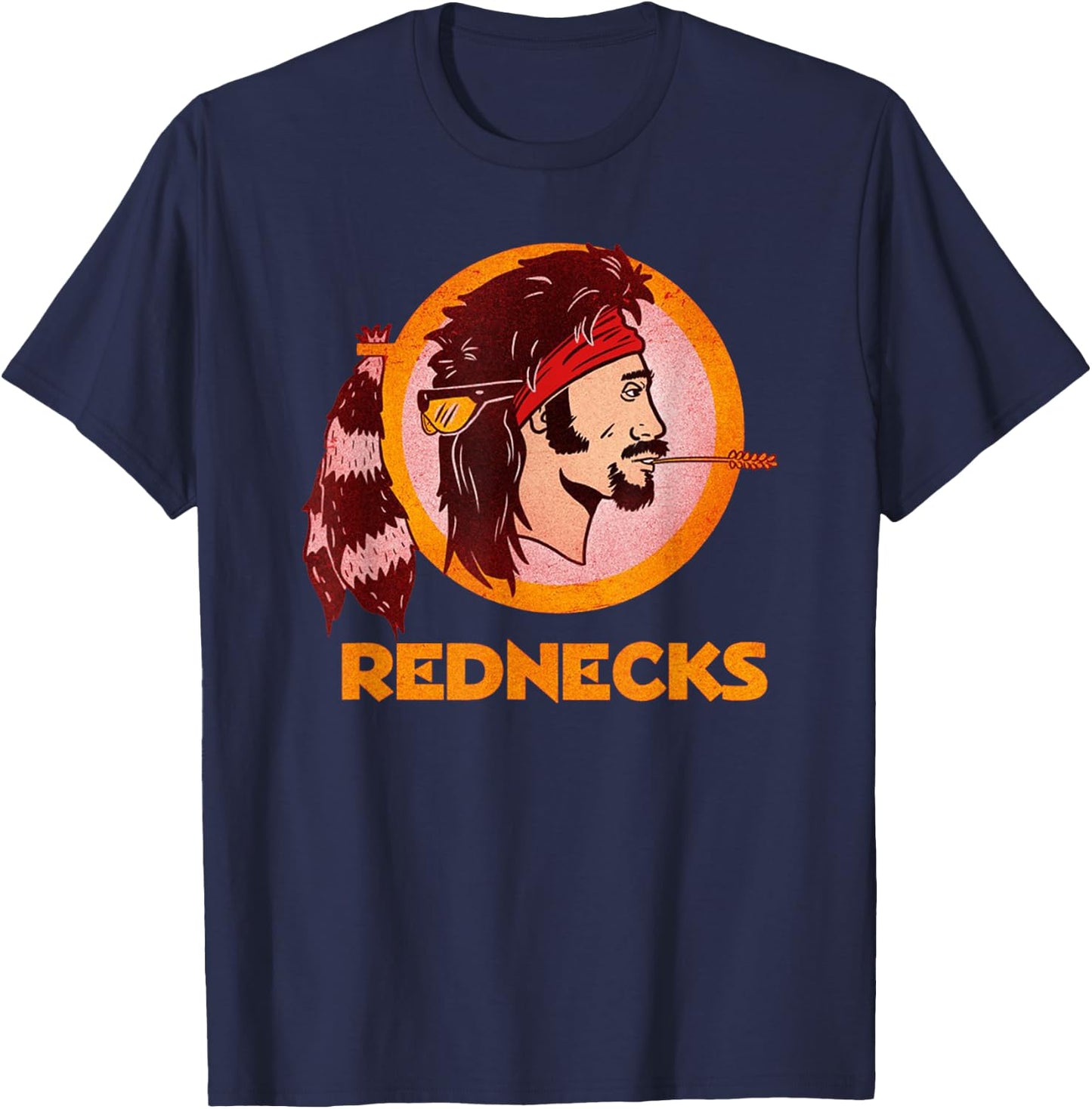Washington Rednecks Football Caucasians Vintage T-Shirt - T-Shirt | Navy