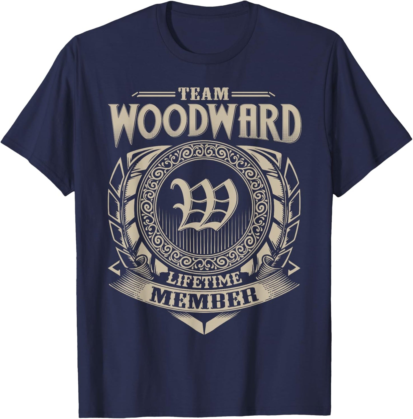 Team WOODWARD Lifetime Member WOODWARD Name Personalized T-Shirt - T-Shirt | Navy