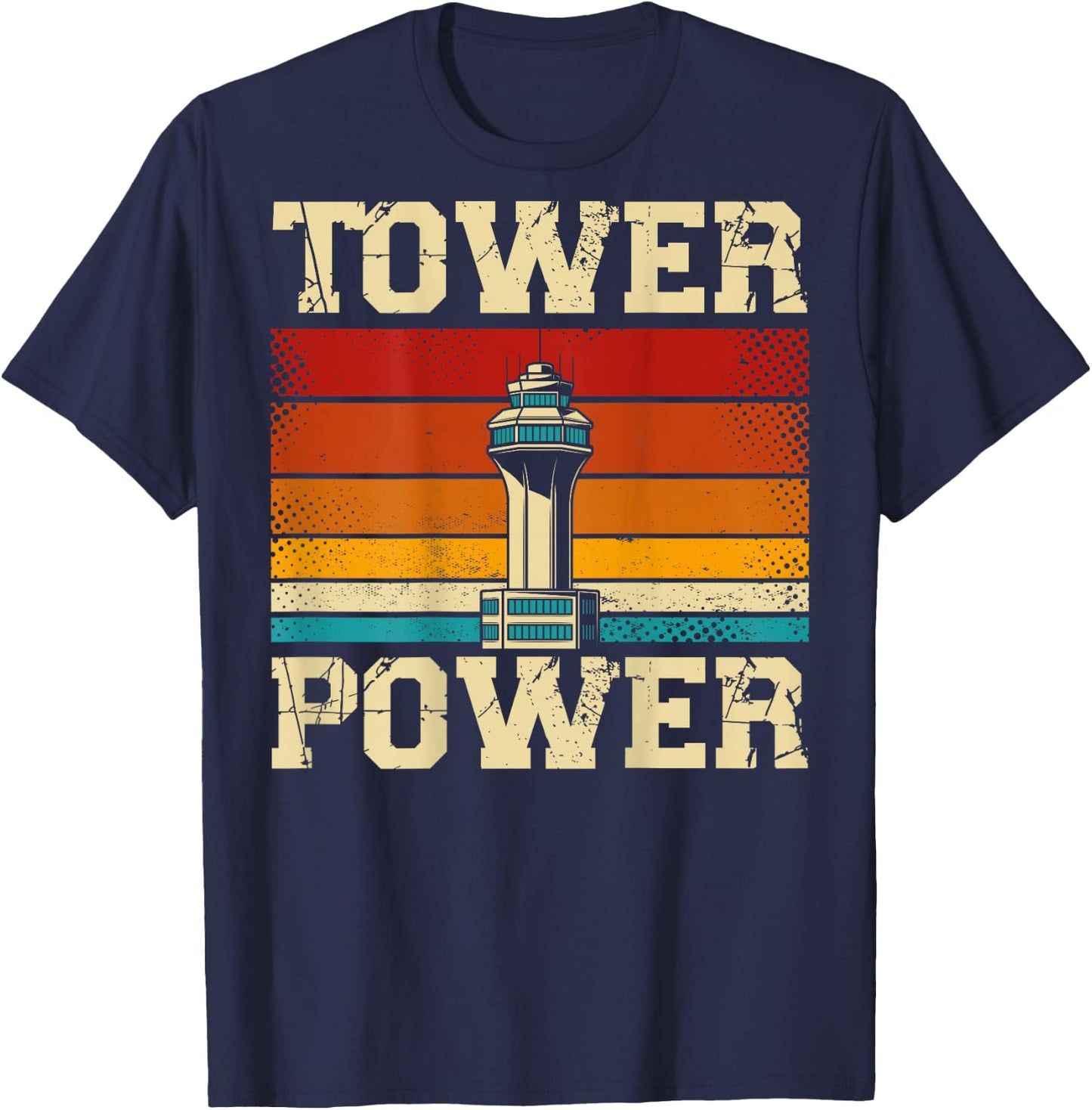 Tower Power Flight Control T-Shirt - T-Shirt | Navy