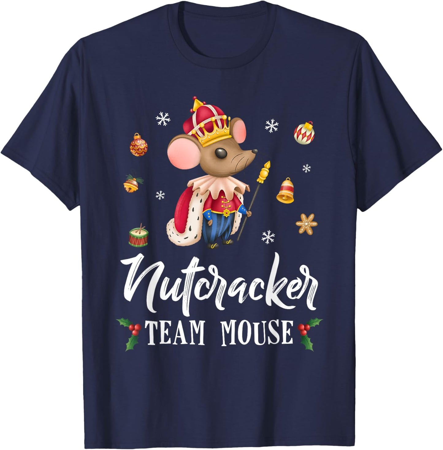 Team Mouse Nutcracker Shirt Christmas Dance Funny Soldier T-Shirt - T-Shirt | Navy