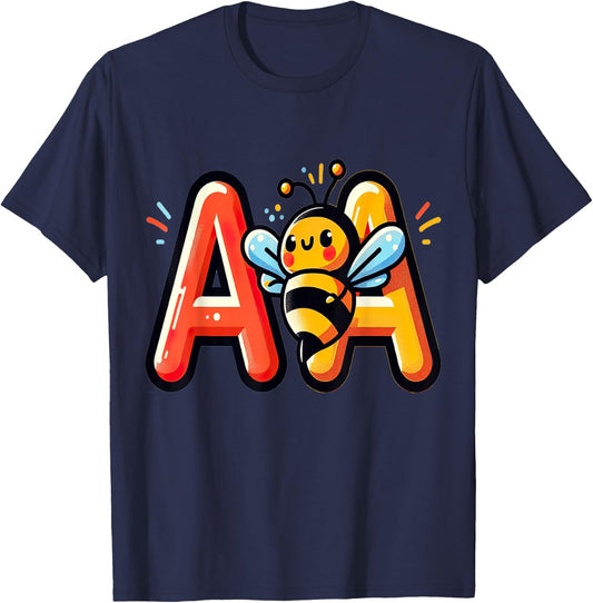 ABA Therapist Bee Therapy Behavior Analyst RBT Funny T-Shirt - T-Shirt | Navy