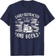 Easily Distracted by Cats and Books Cat Design Women Girls T-Shirt - T-Shirt | Navy