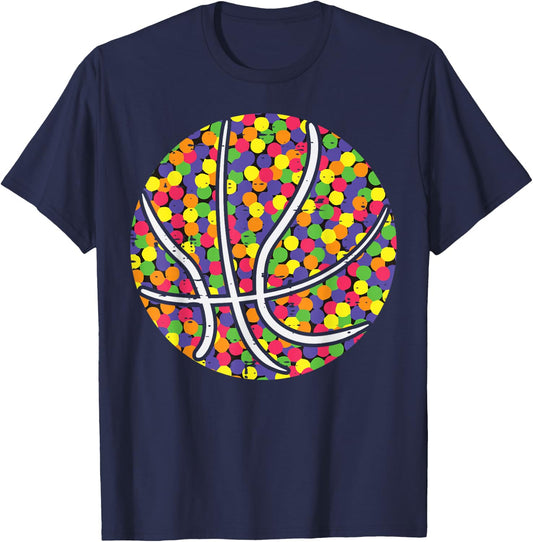 Basketball Dots International Dot Day Boys Kids Men Women T-Shirt - T-Shirt | Navy