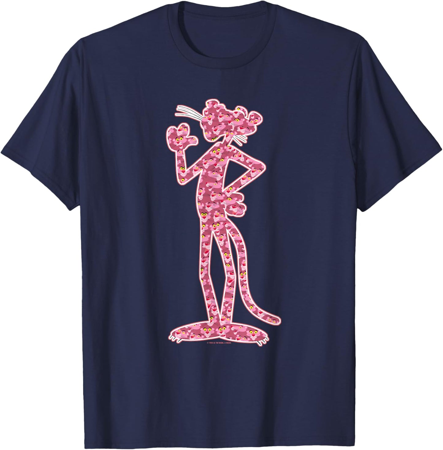 Pink Panther Heads T-Shirt - T-Shirt | Navy