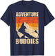 Adventure Buddies - Traveler Buddy Backpacking Camping Hiker T-Shirt - T-Shirt | Navy