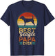 Best Beagle Papa Ever, Father's Day, Dad, Grandpa T-Shirt - T-Shirt | Navy