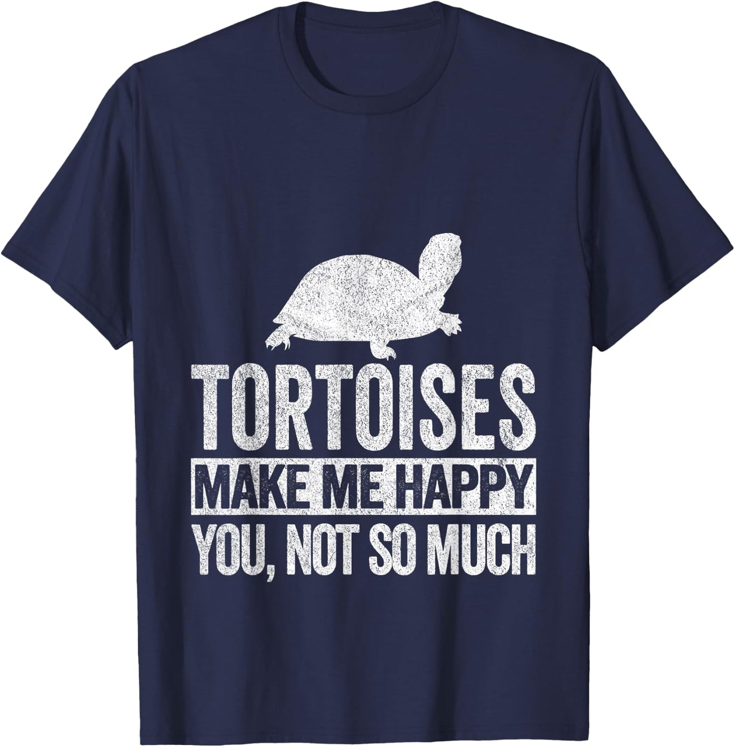 Tortoises Turtle Lover Funny Tortoise Quote Retro T-Shirt - T-Shirt | Navy