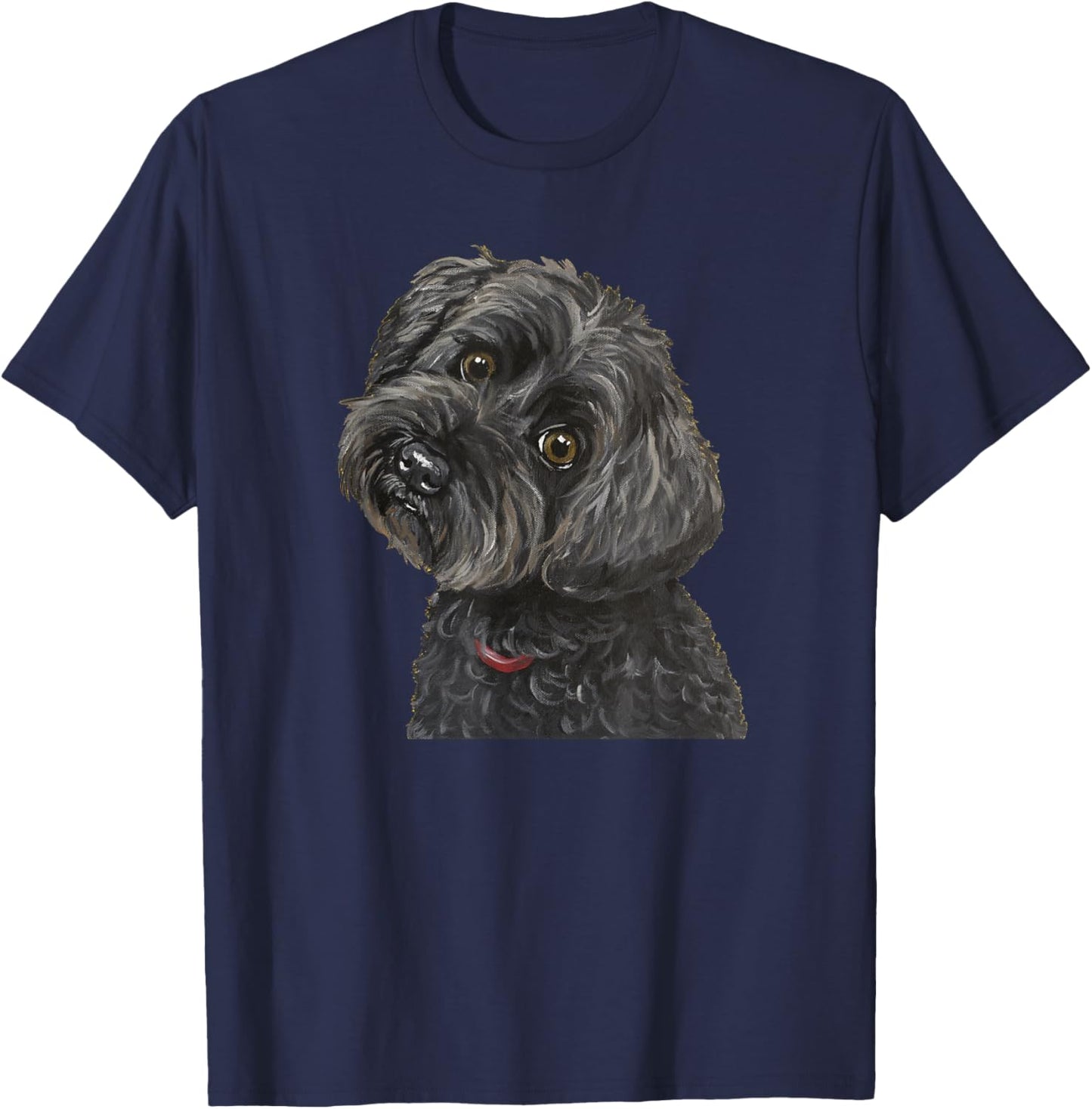 Yorkie Poo, Black Yorkie Poo T-Shirt - T-Shirt | Navy