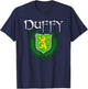 Duffy Surname Irish Clan Tartan Badge Ireland T-Shirt - T-Shirt | Navy