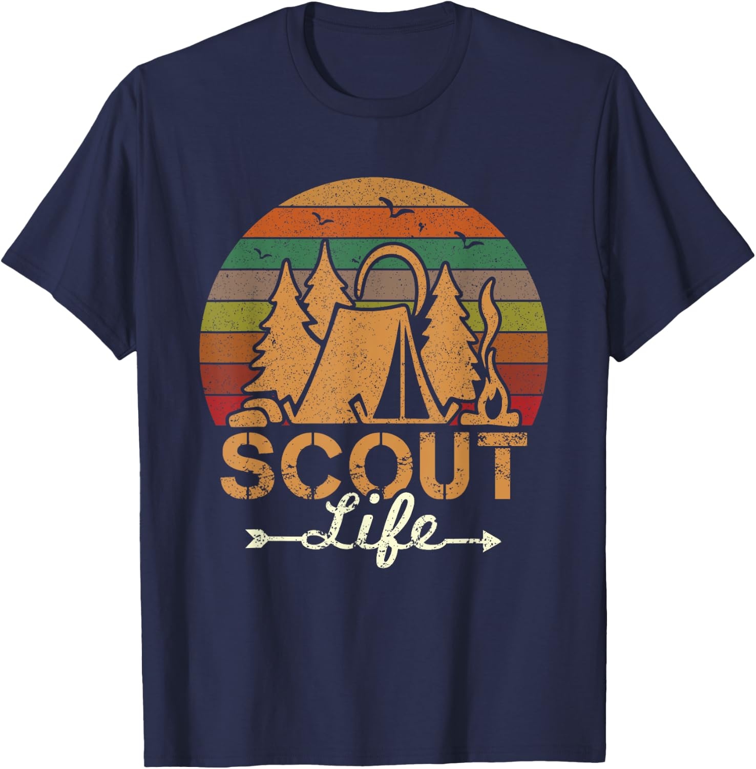 Scout Life Funny Scout Leader Scouting Camping T-Shirt - T-Shirt | Navy